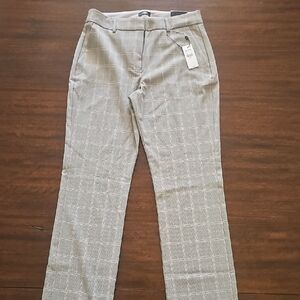 NWT Express Women's Gray Checkered Boot Cut Pants
